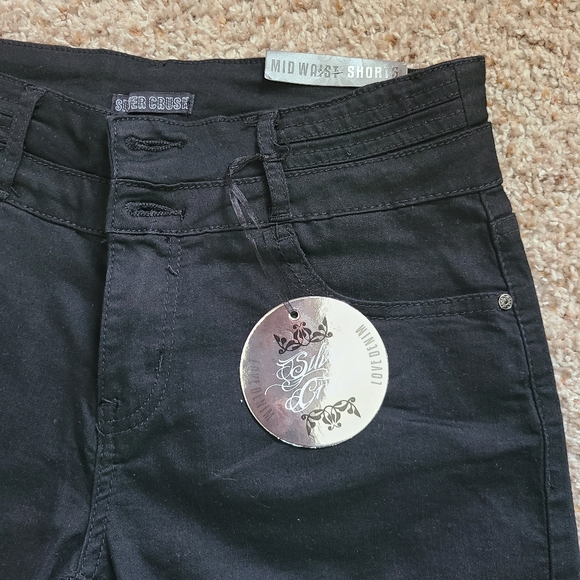 Silver Crush Mid Waist Short - Picture 2 of 3